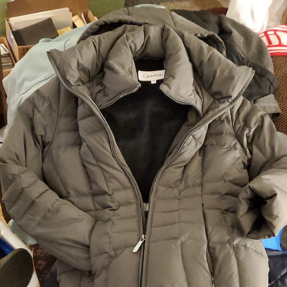 Calvin Klein Charcoal Quilted Jacket